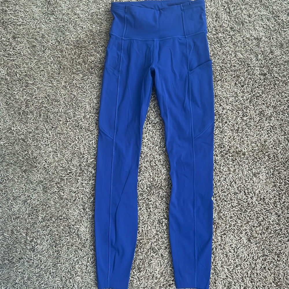Lululemon High Rise Fast and Free Leggings with Pockets 7/8”